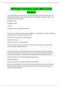 CPR Exam&vert; Questions with 100&percnt; correct  Answers 