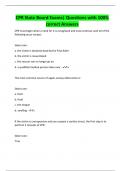 CPR Exam&vert; Questions with 100&percnt; correct  Answers 