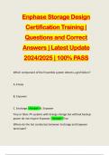 ENPHASE BUNDLED EXAMS&colon;&colon;&colon;&colon;&colon; QUESTIONS AND CORRECT ANSWERS &vert; LATEST UPDATE 2024&sol;2025