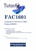 FAC1601 Assignment 3 Semester 2 2022