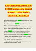 APPLE DEVICE SUPPORT BUNDLED EXAMS&colon;&colon;&colon;&colon;&colon; QUESTIONS AND CORRECT ANSWERS &vert; LATEST UPDATE 2024&sol;2025