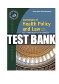 Essentials of Health Policy and Law 4th Edition Teitelbaum Test Bank |Complete Guide A+| Instant download.