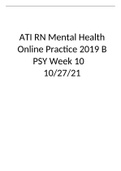 ATI RN Mental Health Online Practice B
