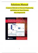 Computer Methods in Chemical Engineering 2nd Edition SOLUTION MANUAL by Nayef &period; All Chapters 1 to 9 Complete&comma; Verified Edition