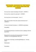 BONTRAGER&semi; RADIOGRAPHIC POSITIONING-  CHAPTER 4 AND 5 EXAM QUESTIONS AND ANSWERS