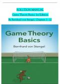 SOLUTION MANUAL  Game Theory Basics 1st Edition   By Bernhard von Stengel&period;  Chapters 1 - 12 