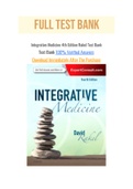 Integrative Medicine 4th Edition Rakel Test Bank