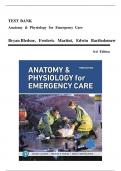 Test Bank for Anatomy & Physiology for Emergency Care&comma; 3rd Edition &lpar;Bledsoe&rpar; Chapter 1-20 &vert; All Chapters