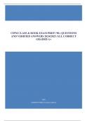 CIPM CLASS & BOOK EXAM PREP &sol; 90&plus; QUESTIONS AND VERIFIED ANSWERS 2024&sol;2025 &sol;ALL CORRECT GRADED A&plus;