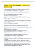 FCRA Basic Certification - Advanced &lpar;Version 1&rpar; Exam Questions and Answers