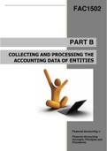 Summary  FAC1502 - Financial Accounting Principles, Concepts And Procedures (fac1502)