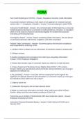 FCRA EXAM QUESTIONS AND ANSWERS