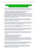 CVA &lpar;STROKE&rpar; PRACTICE QUESTIONS AND  ANSWERS 2022 LATEST UPDATE