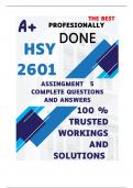 HSY2601 Assignment 5 QUIZ &lpar;COMPLETE ANSWERS&rpar; Semester 2 2024 &lpar;567122&rpar;- DUE 19 October 2024