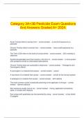   Category 3A&plus;3B Pesticide Exam Questions And Answers Graded A&plus; 2024&period;