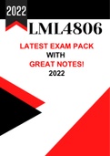 LML4806 Exam Pack (Latest updated 2022) 