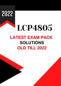 LCP4805 Exam Pack (Latest updated) Old till 2022