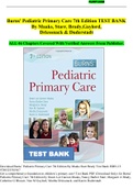 Burns' Pediatric Primary Care 7th Edition TEST BANK By Maaks, Starr, Brady, Gaylord, Driessnack & Duderstadt