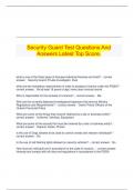   Security Guard Test Questions And Answers Latest Top Score&period;