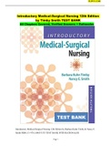 Introductory Medical-Surgical Nursing 12th Edition by Timby Smith TEST BANK - All Chapters Covered, Verified Answers + Rationales