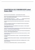 CHAPTER 8&comma;9&comma;10&comma;11 REVIEW ECPI Latest Exams 2024