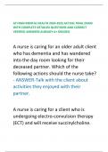 ATI NGN MENTAL HEALTH 2024-2025 ACTUAL FINAL EXAM WITH COMPLETE DETAILED QUESTIONS AND CORRECT VERIFIED ANSWERS ALREADY A&plus; GRADED