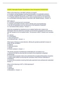 CADC Sample Exam Questions And Answers 2022&sol;2023