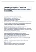Chapter 10 Test Bank On APUSH Brinkley Questions And Answers Latest Exams 2024&period;