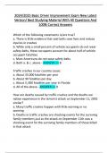 Basic Driver Improvement Exam New Latest  Version&sol; Best Studying Material With All Questions And  100&percnt; Correct Answers