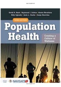 Population Health Creating a Culture of Wellness 3rd Edition Nash Test Bank