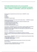 NUR 280 PATHO EXAM ACTUAL EXAM 300  QUESTIONS WITH DETAILED VERIFIED ANSWERS  &lpar;100&percnt; CORRECT ANSWERS&rpar; &sol;ALREADY GRADED A&plus;