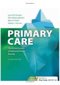 Primary Care Art and Science of Advanced Practice, Dunphy, 4th Edition Test Bank