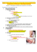 Week 4 OB Outline: Chapter 15 and 16: Physiological/Behavioral components of Neonate + Discharge teaching.