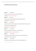 NURS 6540 Final Exam - Question and Answers