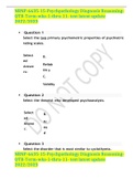 NRNP-6635-15-Psychpathology Diagnosis Reasoning-QTR-Term-wks-1-thru-11- test latest update 2022&sol;2023