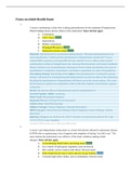 NURS 318 Focus on Adult Health Exam Questions And Answers Graded A&plus;