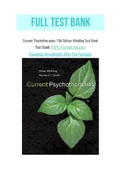 Current Psychotherapies 11th Edition Wedding Test Bank