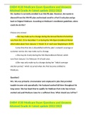 CHEM 4130 Medicare Exam Questions and Answers Attained Grade A&plus; latest update 2022&sol;2023