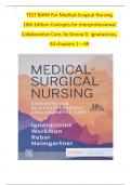 TEST BANK For Medical-Surgical Nursing  10th Edition Concepts for Interprofessional  Collaborative Care&comma; by Donna D&period; Ignatavicius&comma;  All chapters 1 &ndash; 69