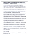 Insurance Practice Exam&lpar;Updated&rpar;2022 Questions and Answers&period;
