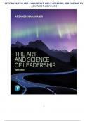 TEST BANK FOR ART AND SCIENCE OF LEADERSHIP&comma; 8TH EDITION BY AFSANEH NAHAVANDI
