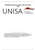 RSK4802 Assignment 2 2024 - DUE 28 October 2024 detailed answers UNISA&period;pdf