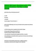 DASLE MN Exam Questions with 100&percnt; Correct Answers &vert; Verified &vert; Latest Update