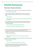 NUR 2407 Pharmacology - Pharm Exam 1 Question and Answers