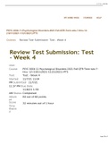 PSYC-3004 Week 4 Quiz - Question and Answers