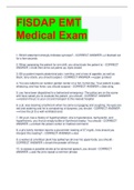 FISDAP EMT Medical Exam