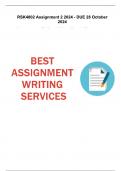 RSK4802 Assignment 2 2024 - DUE 28 October 2024 &lpar;best answers&rpar;&period;