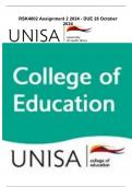 RSK4802 Assignment 2 2024 - DUE 28 October 2024 &lpar;quality answers&rpar; 2024