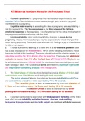 ATI PROCTORED FINAL EXAM NOTES&vert; MATERNAL NEWBORN 
