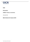 GCEEconomicsH460&sol;03&colon;  Themes in economicsAdvanced GCE Mark Scheme for Autumn 2022